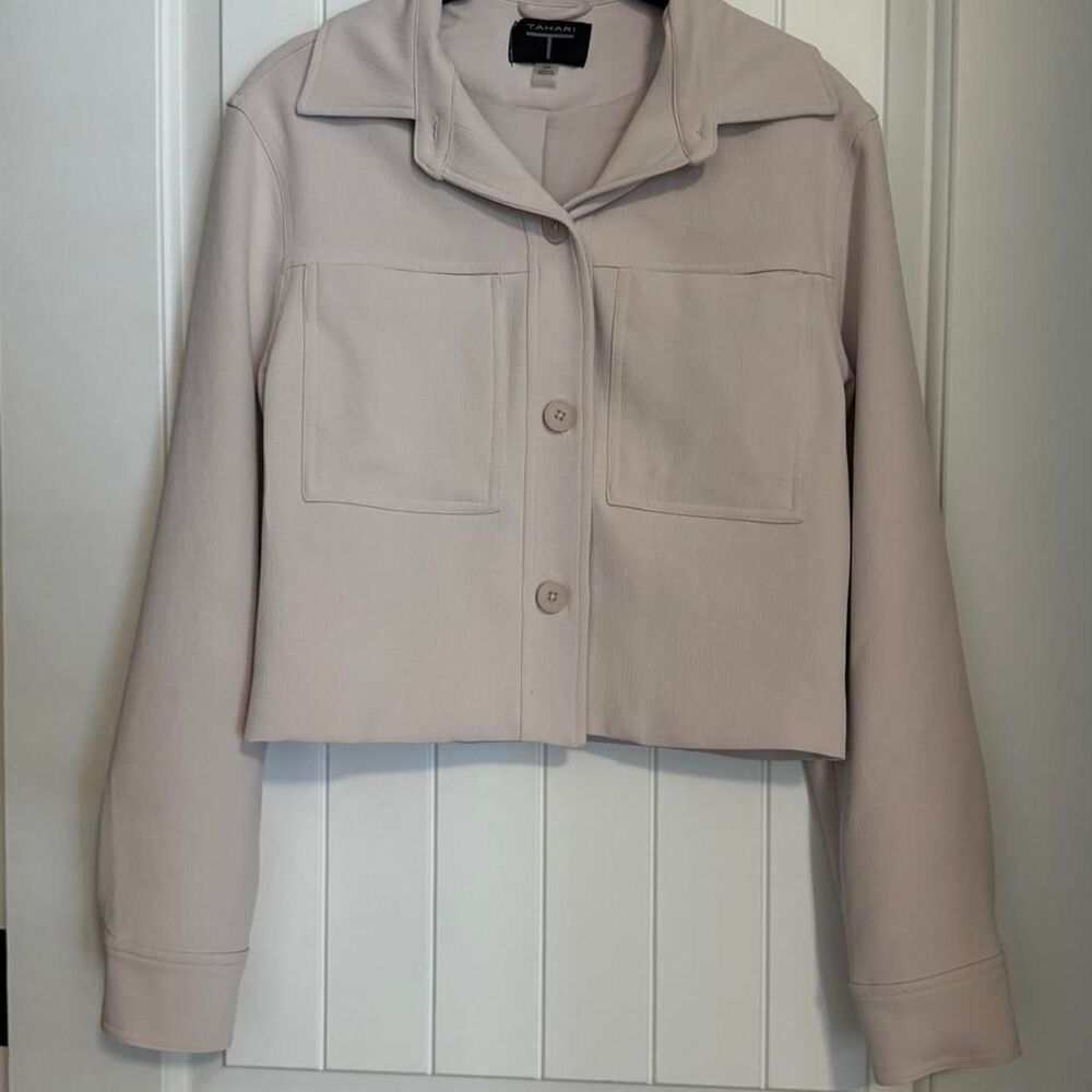 Elie-tahari Women's Cream and Pink Tailored-jackets